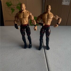 WWE Kane 2003 and 2005 Action Figures